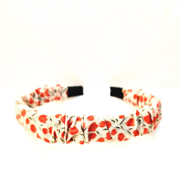 DIADEMA TELA FLORES