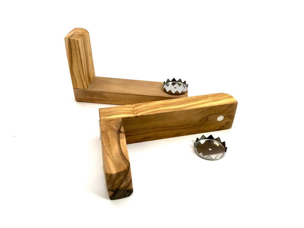 Jabonera magnética de madera de olivo longitud aprox. 9 cm