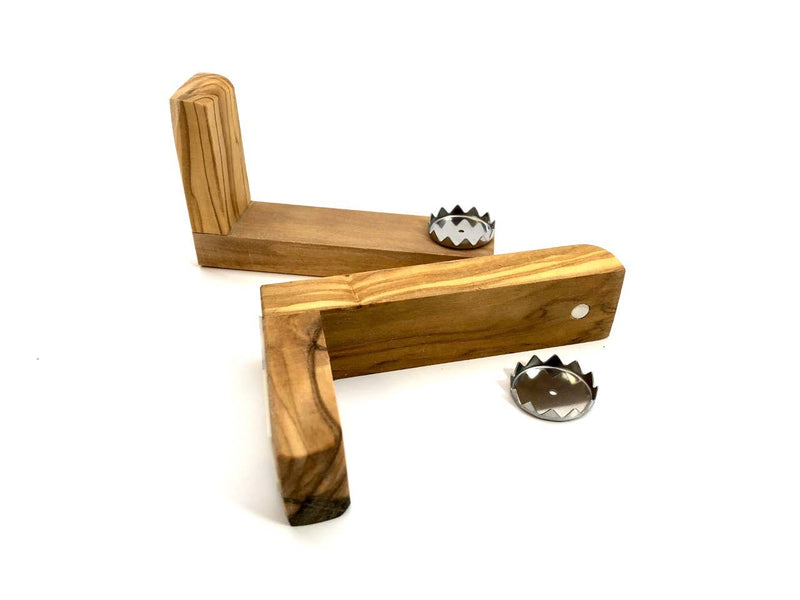Jabonera magnética de madera de olivo longitud aprox. 9 cm