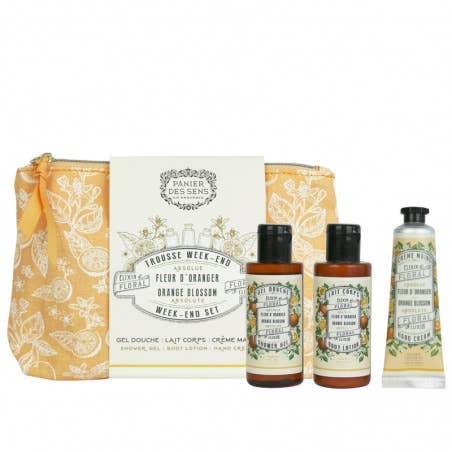 Set fin de semana | Orange Blossom: Mixte / Flor de azahar / Set de viaje de cuidado corporal
