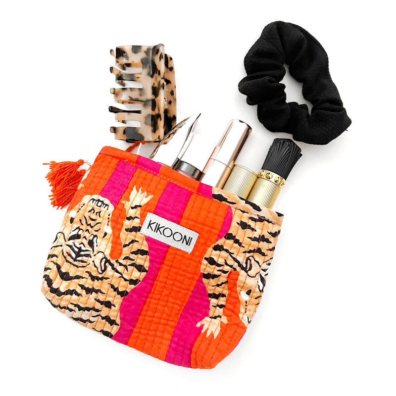 Mini bolso hecho a mano «Poppy Tiger»