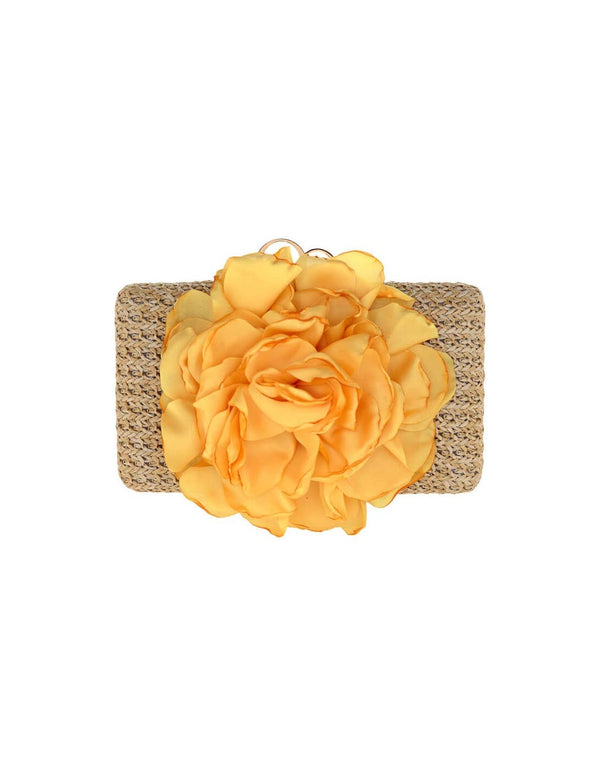 Bolso Clutch Rosa Amarillo