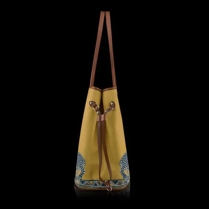 ORTIGIA Tote de Lona Gattopardo Sahara