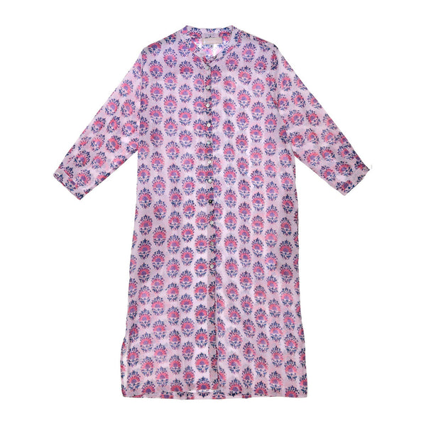 Vestido largo blanco flor
