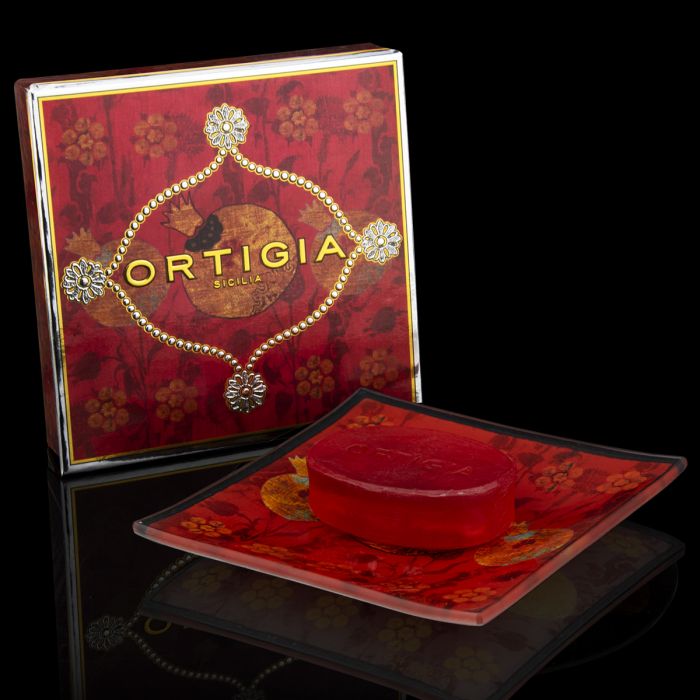 ORTIGIA Melograno (Granada) Plato de Vidrio y Jabón